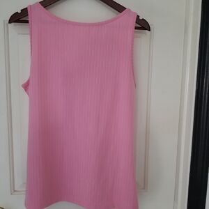 Women’s Pink Ribbed Tank Top